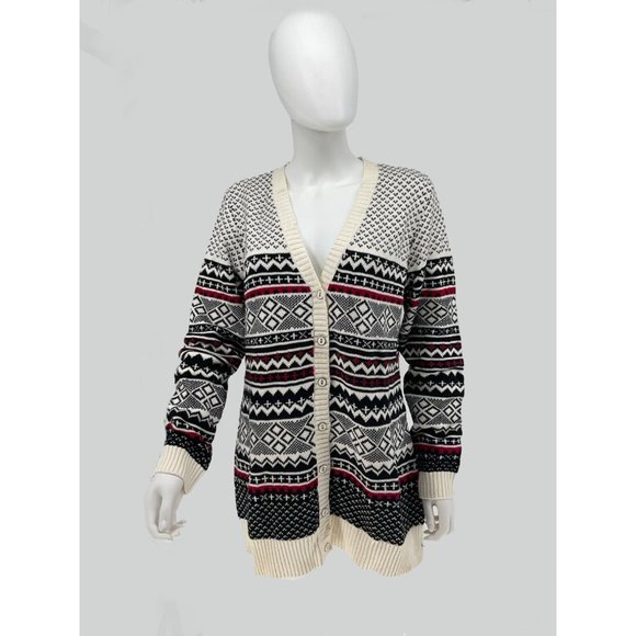 Izod Woman’s Size Large Button Up Cardigan Knit Sweater - Picture 1 of 6